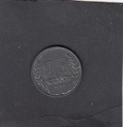 Beschrijving: 25 Cent WILHELMINA 